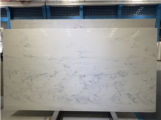 White Ink Vein  Polished Sintered Stone Slabs
