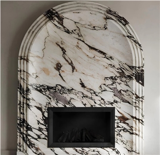 Calacatta Marble Fireplace Surround For Interiors