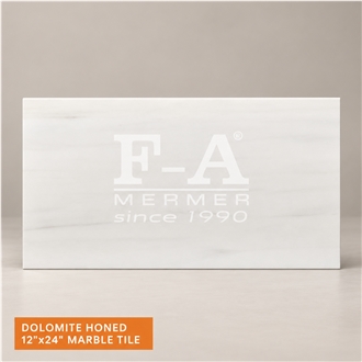 Bianco Dolomite Honed 12"X24" Marble Tiles