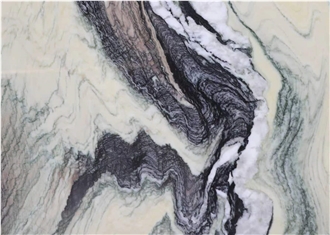 Cipollino Verde Luana Purple Landscape Marble Slabs