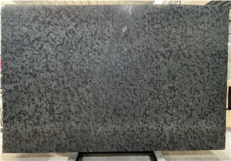 Polished Brazilian Black Matrix Granite Slabs For Floors
