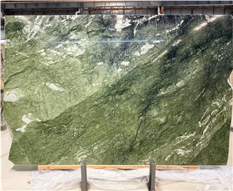 Polished Chinese Dandong Green Marble Slabs For Walls
