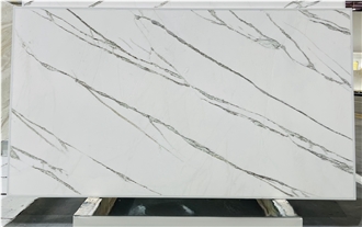 Polished Italy Platinum Hepburn Marble Slabs For Floors