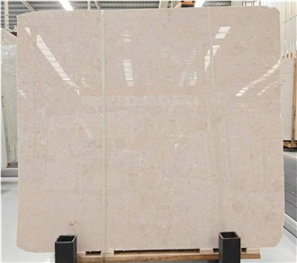 Polished Turkish Ottoman Beige Marble Slabs For Walls