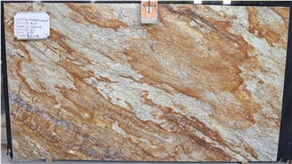 Luxury Bookmatched Fusion Gold Quartzite Slabs
