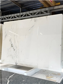 Polished Han White Marble Slabs