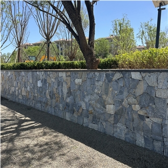 Blue Grey Crazy Cut Split Wall Cladding Masonry Stone
