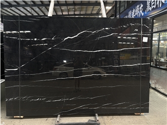 Black Marquina 18 Mm Marble Slabs