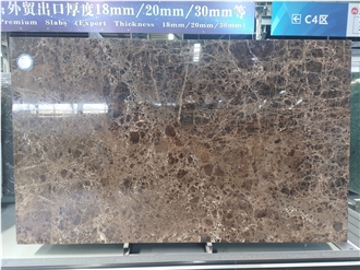 Dark Emperador Marble 18Mm Slabs Tiles