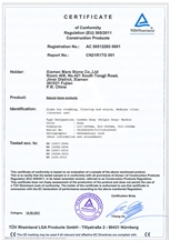 Marble Rheinland Certificate Marble Rheinland Certificate