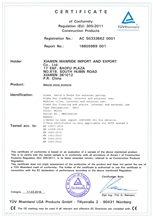 G603 CE Certificate G603 CE Certificate