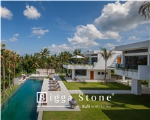 The Palm House, Canggu, Bali Indonesia ( White Palimanan Stone - Supplied 2015 )