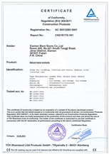 Marble Rheinland Certificate