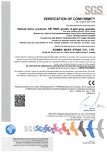 HB-603 Granite Test Reports Certificate
