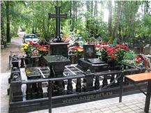 Russia tombstone yard 2010