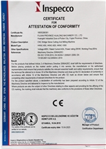 CE Certificate- HKNC-650 and HKNKC-825