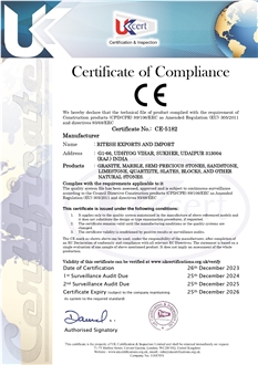 CE Certificate of Compliance